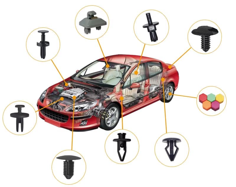 plastic fasteners for cars