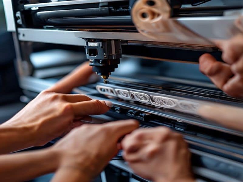 3D printer extruder upgrade installation