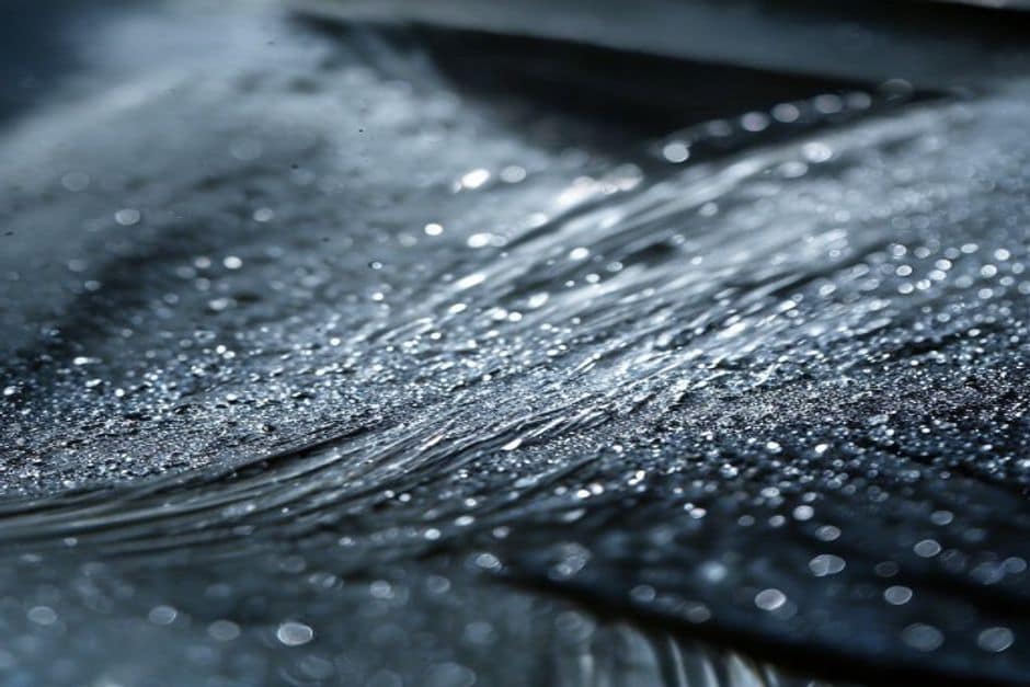 Water jet cutting head detail