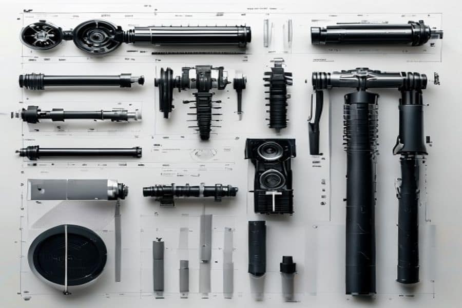 Mechanical property comparison chart of unfilled PA12 versus carbon fiber filled PA12