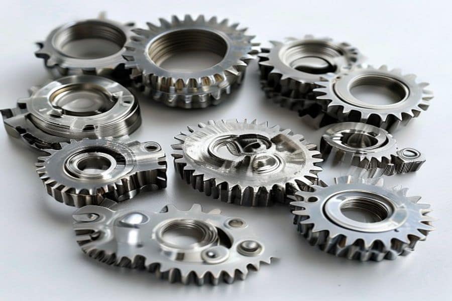 Precision injection molded POM polyacetal gears and components